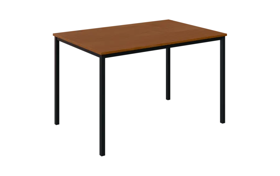 JPT 120 Jídelní stůl 1200 x 800 mm, deska olše jantar / podnož černá